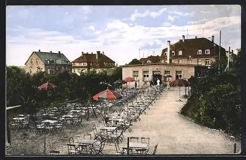 AK Syrau i. V., Restaurant Höhlenheim mit Garten-Anlage