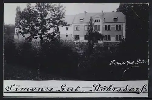 AK Rhörsdorf, Simon`s Gut