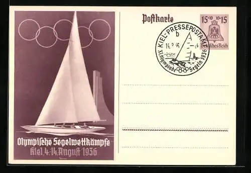 AK Kiel, Olympische Segelwettkämpfe, August 1936 15+10