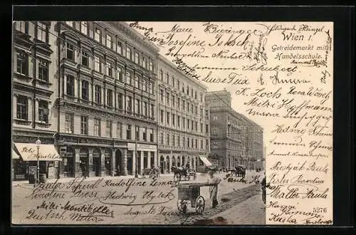 AK Wien, Getreidemarkt mit Handelsschule