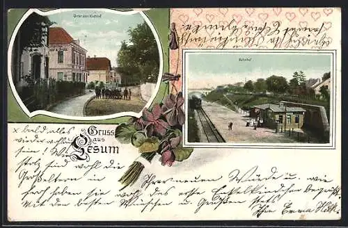 AK Lesum, Unter dem Kirchhof, Bahnhof