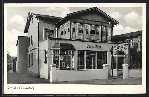 AK Niendorf, Ostseebad, Konditorei-Cafe Rau