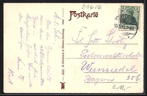 AK Buxtehude, Ritterstrasse mit Geschäften und Casino