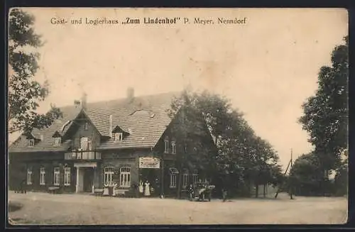 AK Nenndorf / Harburg, Gast- & Logierhaus zum Lindenhof, Bes. P. Meyer