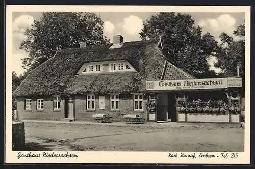 AK Embsen, Gasthaus Niedersachsen von Karl Stumpf