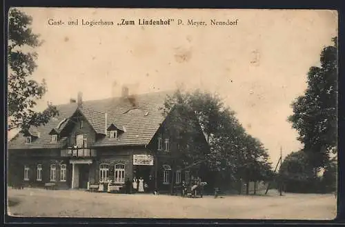 AK Nenndorf / Harburg, Gast- & Logierhaus zum Lindenhof, Bes. P. Meyer