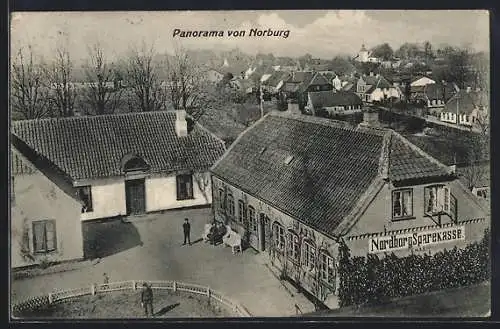 AK Norburg, Teilansicht mit Nordborg Sparekasse