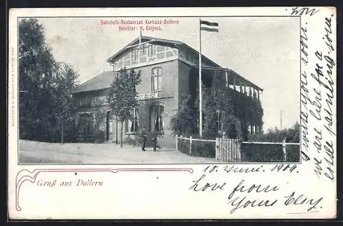 AK Dollern, Bahnhofs-Restaurant Kurhaus Dollern