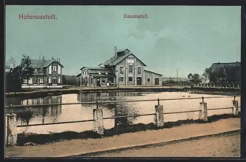 AK Hohenwestedt, Blick auf die Gasanstalt