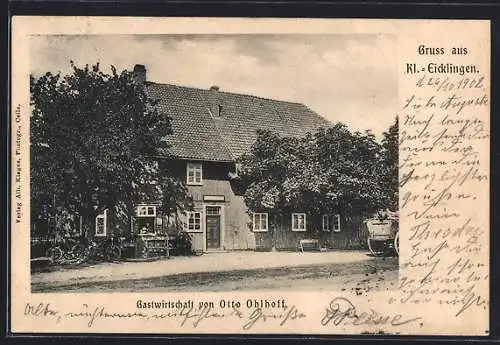 AK Klein Eicklingen, Gasthaus von Otto Ohlhoff