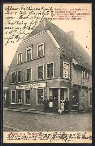 AK Itzehoe, Gasthaus u. Logierhaus von Priess