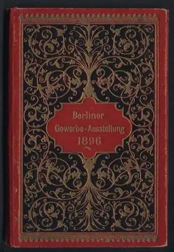 Fotoalbum Berliner Gewerbe-Ausstellung 1896, Leporello mit 12 Ansichten auf Kabinett der Ausstellung, nach Gemälden