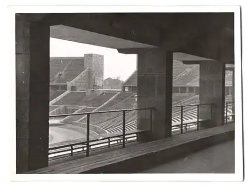 5 Fotografien Ansicht Berlin, Olympiastadion in Westend, Olympische Spiele 1936, Reichssportfeld