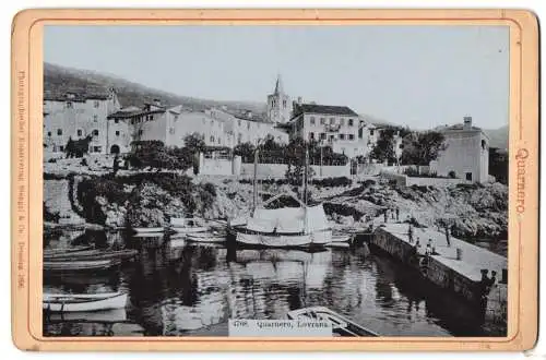 Fotografie Stengel & Co., Dresden, Ansicht Quarnero, Lovrana, Teilansicht in den Ort