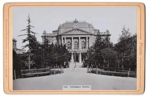 Fotografie Stengel & Co., Dresden, Ansicht Fiume, Blick auf das Städtische Theater