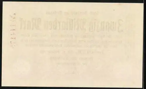 Notgeld Freiburg, 1923, 20 Milliarden Mark, Stadt Freiburg im Breisgau, Seriennummer 114178