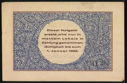 Notgeld Lockstedter Lager 1921, 50 Pfennig, Gutschein Kasino Lockstedter Lager Emil Rachow