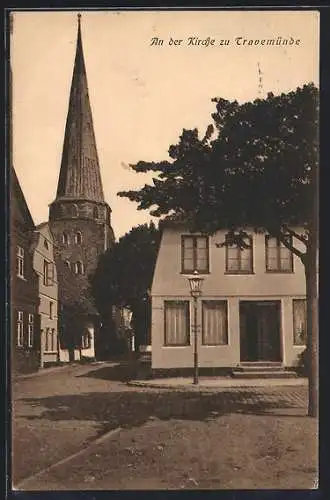 AK Travemünde, Partie an der Kirche