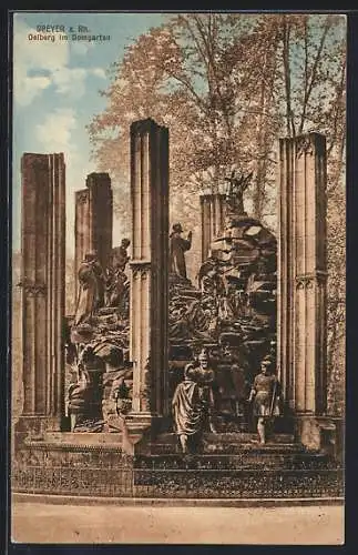 AK Speyer a. Rh., Oelberg im Domgarten