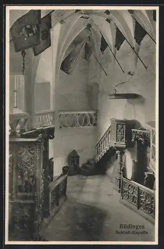 AK Büdingen / Hessen, Innenraum der Schloss-Kapelle