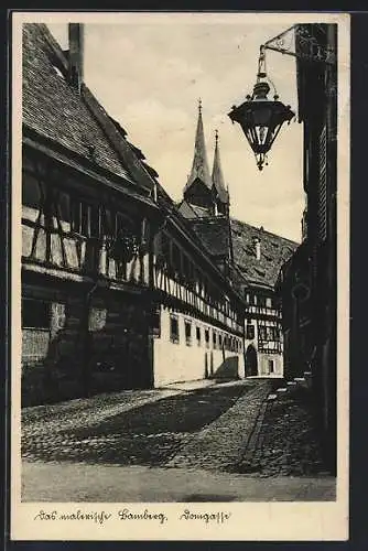 AK Bamberg, in der Domgasse