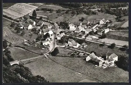AK Giershausen im Gelbachtal, Ortsansicht vom Flugzeug aus