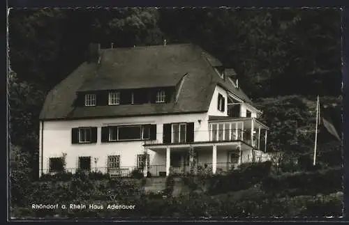 AK Rhöndorf a. Rhein, Pension Haus Adenauer am Waldrand