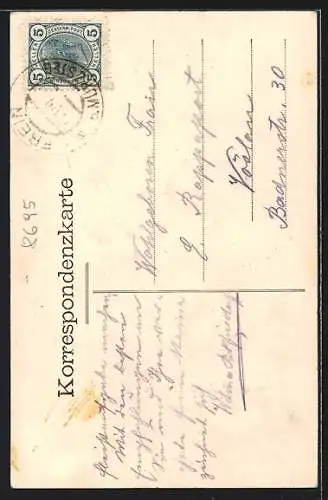 AK Frein /Steiermark, Ortsansicht gegen bewaldete Hügel