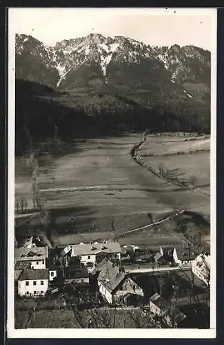 AK Neuberg a. d. Mürz, Ortsansicht aus der Vogelschau