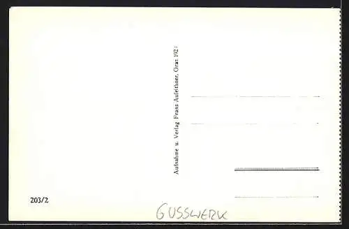 AK Gusswerk, Teilansicht mit Bergen