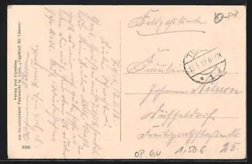 AK Tilsit, Stadttheater mit Strasse