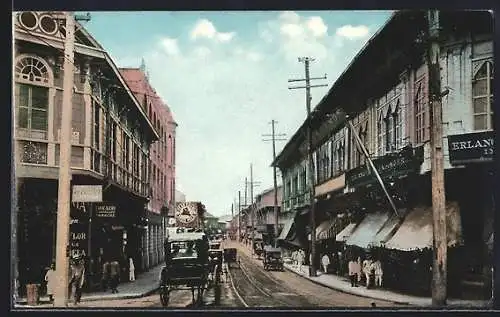 AK Manila, Business Street, Strassenpartie im Zentrum