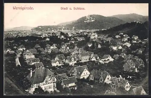 AK Wernigerode, Stadt und Schloss