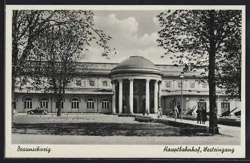 AK Braunschweig, Hauptbahnhof, Westeingang