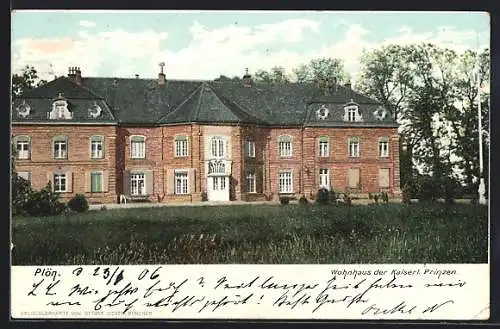 AK Plön, Wohnhaus der Kaiserlichen Prinzen