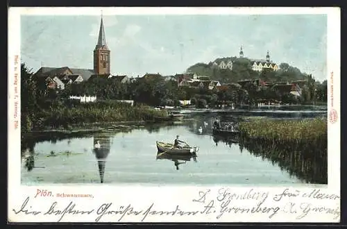 AK Plön, Schwanensee und Kirche