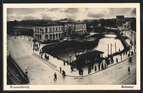 AK Braunschweig, Darstellung des Bahnhofs