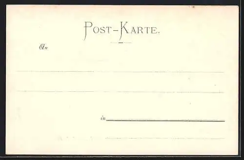 AK Karlsruhe, Ortsansicht vom Grossherzoglichen Schloss bei Mondschein