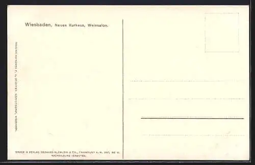 AK Wiesbaden, Neues Kurhaus-Weinsalon