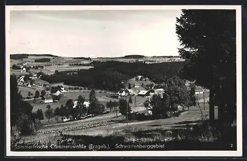 AK Cämmerswalde /Erzgeb., Ortsansicht aus der Vogelschau