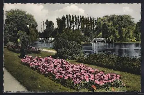 AK Uetersen i. H., Park mit Rosarium