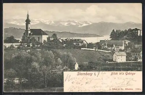 AK Starnberg, Blick ins Gebirge