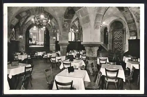 AK Mainz, Restaurant Heilig Geist, Nähe Fischtor