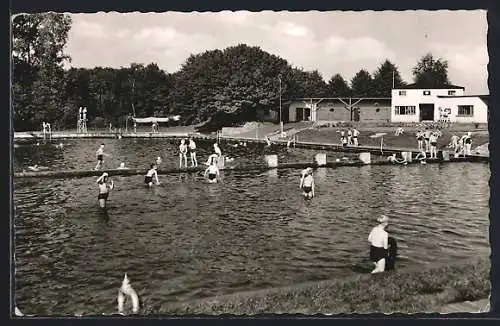 AK Gescher /Westf., Freibad mit Badenden