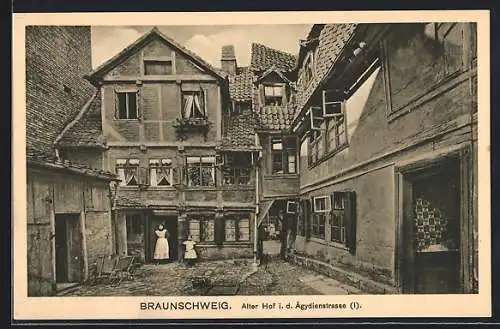 AK Braunschweig, Alter Hof in der Ägydienstrasse