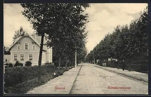 AK Esens, Blick in die Bahnhofstrasse