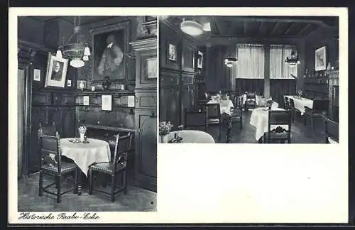 AK Braunschweig, Restaurant Raabe Wein- und Bierstuben, Inh. W. Utermühl`s Erben, Friedrich-Wilhelm-Str. 23