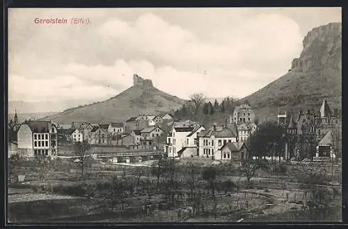 AK Gerolstein /Eifel, Ortsansicht mit Kirche