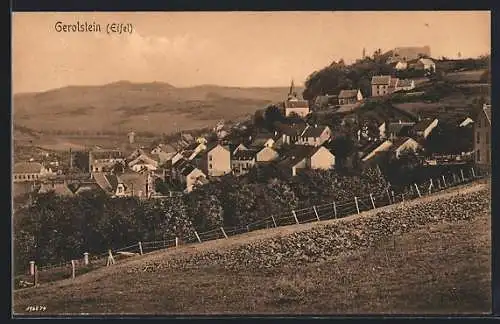 AK Gerolstein, Ortsansicht mit Umgebung