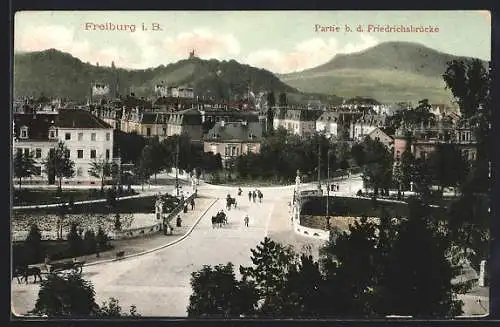 AK Freiburg i. B., Partie bei der Friedrichsbrücke